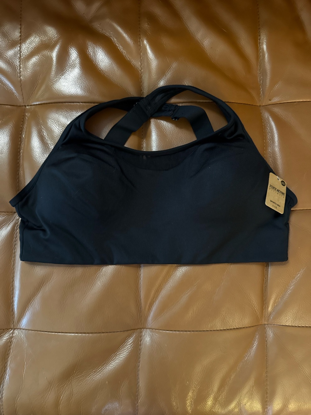 Victoria's Secret PINK Black Racerback Sports Bra